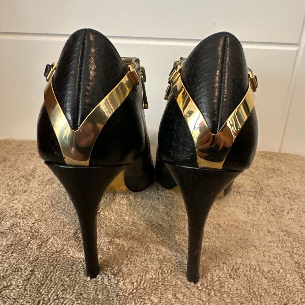 Ted Baker London Leather Python-Embossed Booties - image 6